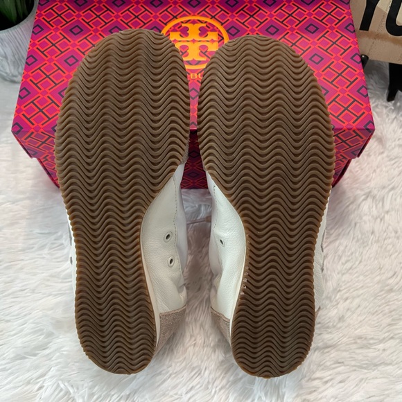 🎉HPx2🎉 Tory Burch Vintage Double T Trainer Sneakers - Picture 12 of 13